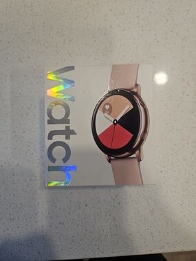 Samsung Rose Gold Smartwatch with Pink Band